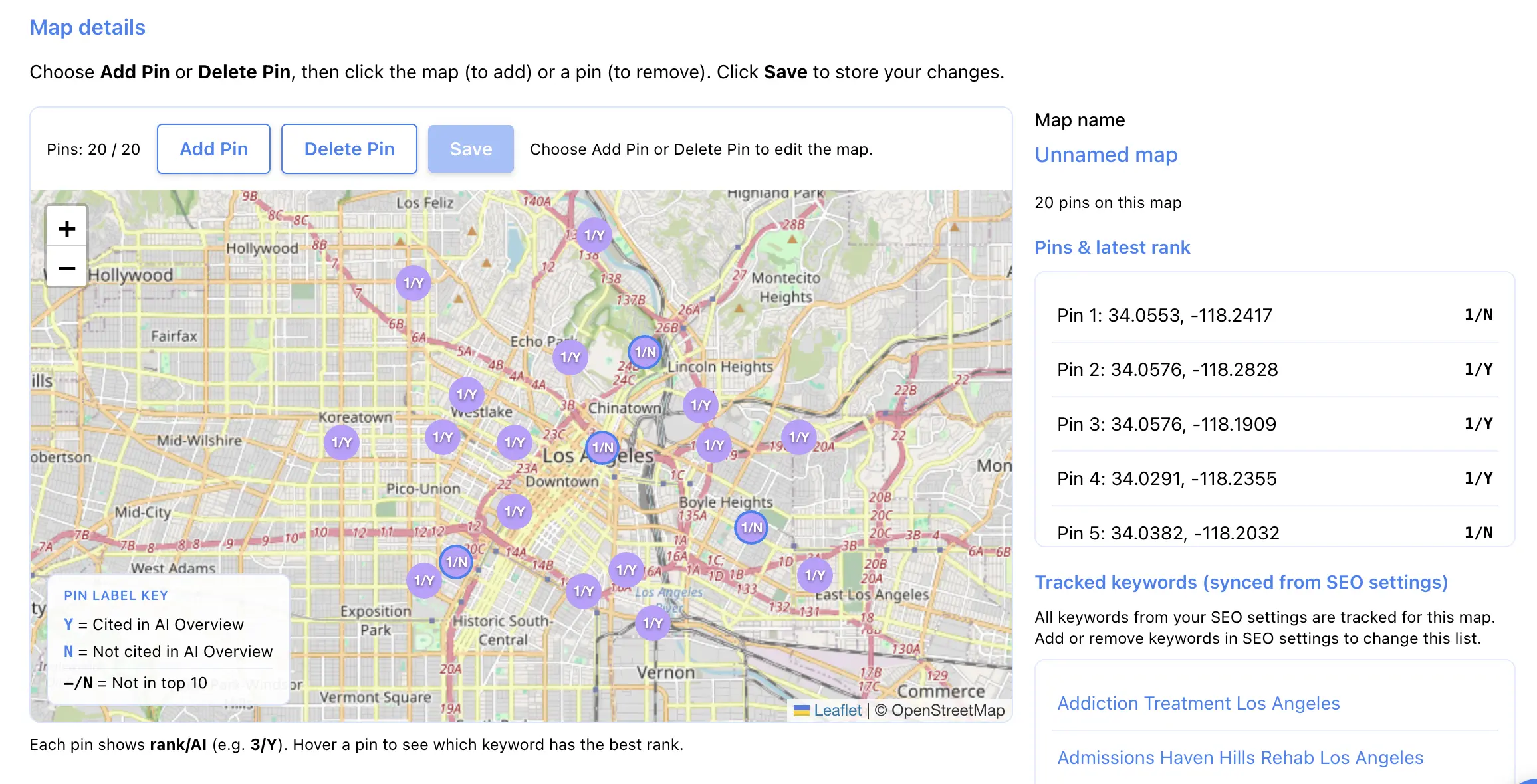 PinPoint Tracker